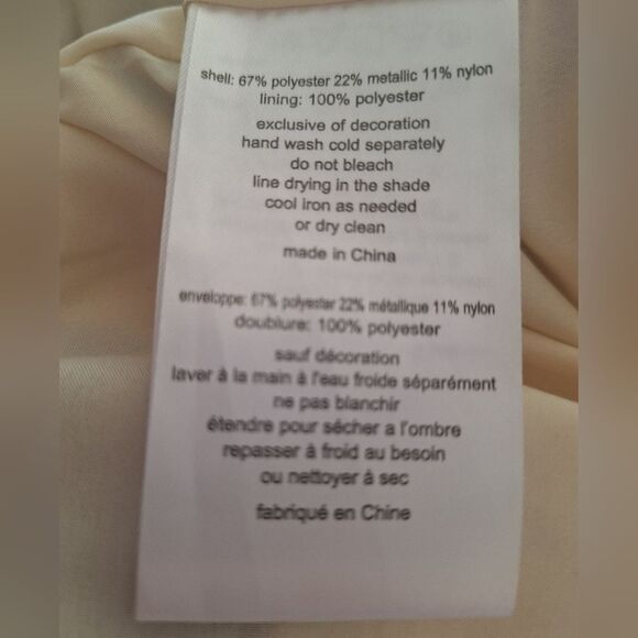 OLEG CASSINI DAVID’S BRIDAL WEDDING DRESS SIZE 16 NEW - Picture 10 of 10